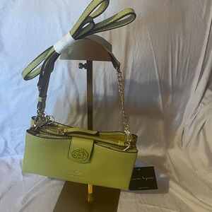 Nanette Lapore Elegant Lime Green Handbag New With Tags